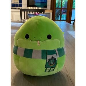 Squishmallows Harry Potter Slytherin Snake Green Plush Scarf Wizarding World 8in